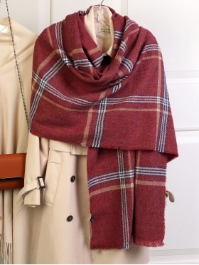 Soft-Touch Plaid Scarf